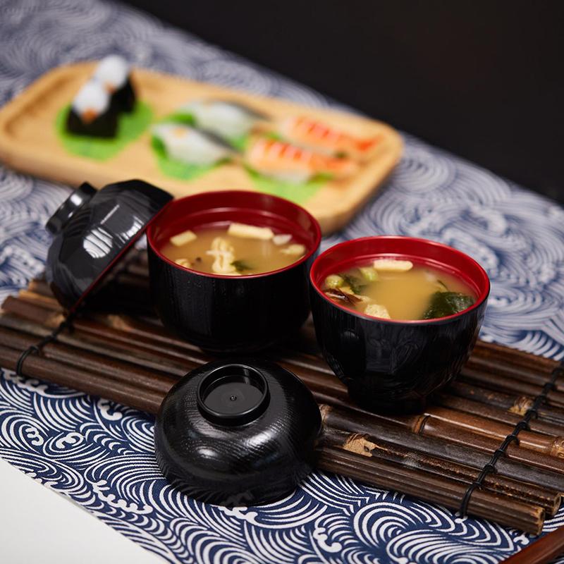 Meal Prep With Rice - 2 Tone Miso Soup Bowl with