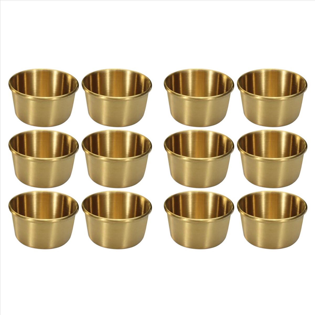 ABMI-12Pcs 2 Oz Stainless Stee - Sauce Dipping Cup 评论和价格
