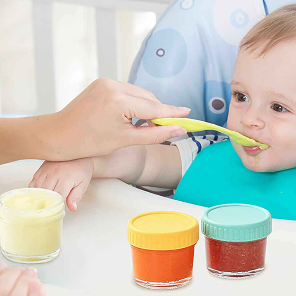 6pcs Glass Baby Food Jar Reusa - Sauce Dipping Cup 评论和价格