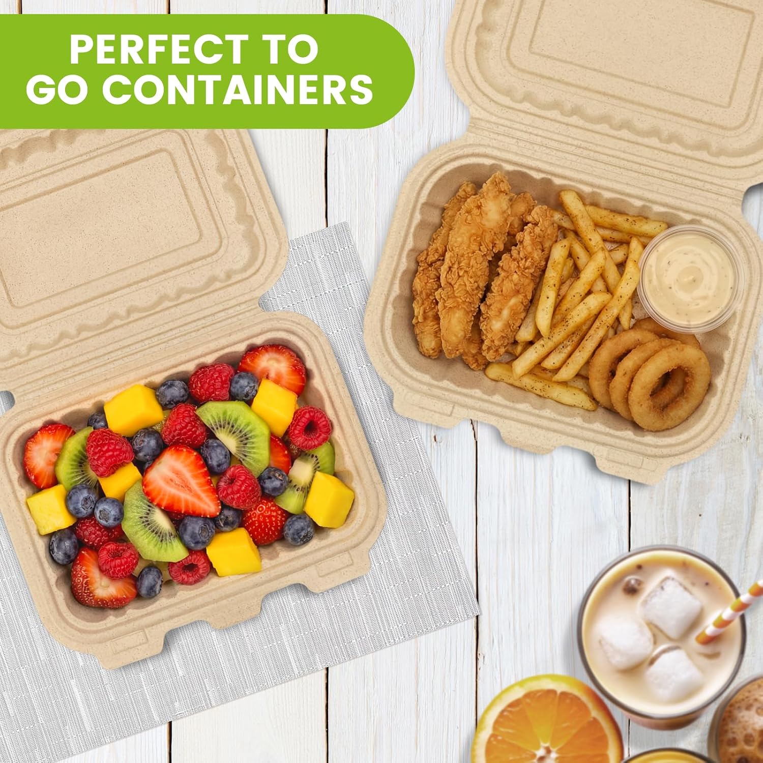 50 Pack 16oz Clamshell Take Ou - Meal Prep With Rice 评论和价格