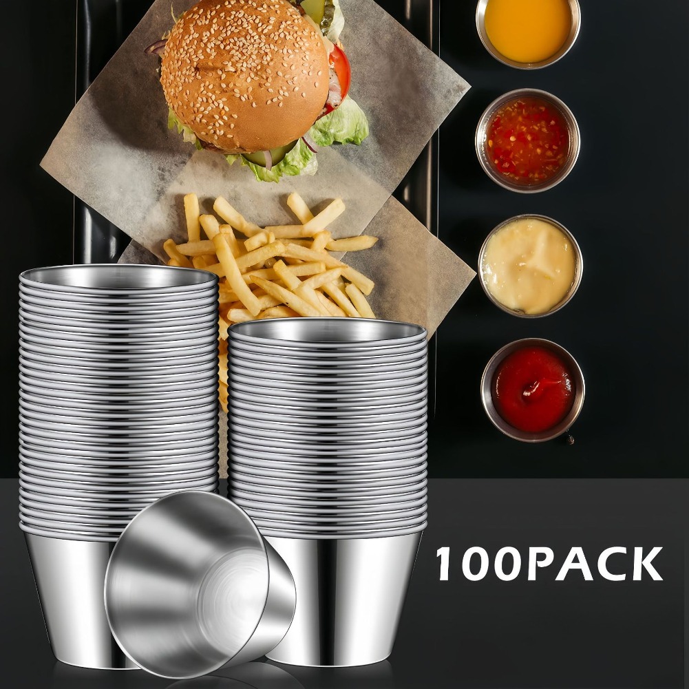 Mini Stainless Steel Sauce Cup - Sauce Dipping Cup 评论和价格