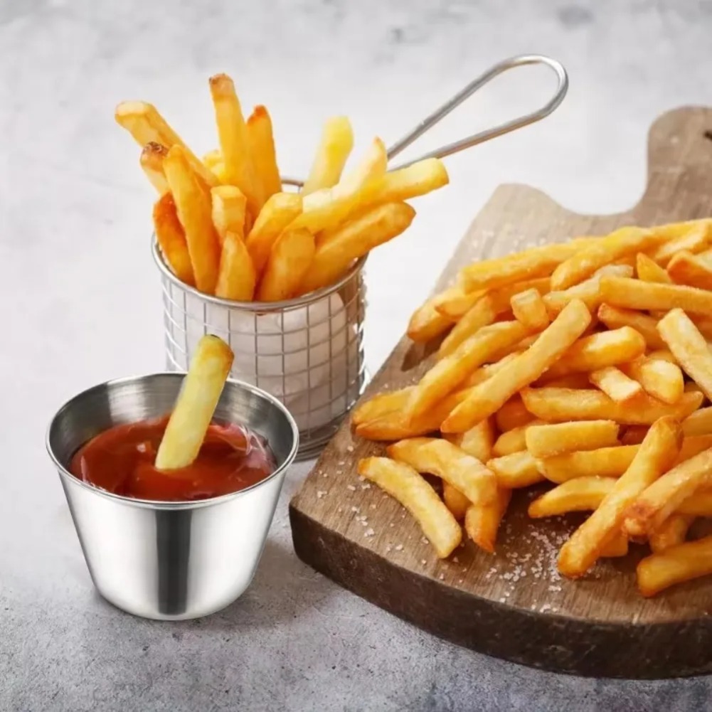 Mini Stainless Steel Sauce Cup - Sauce Dipping Cup 评论和价格