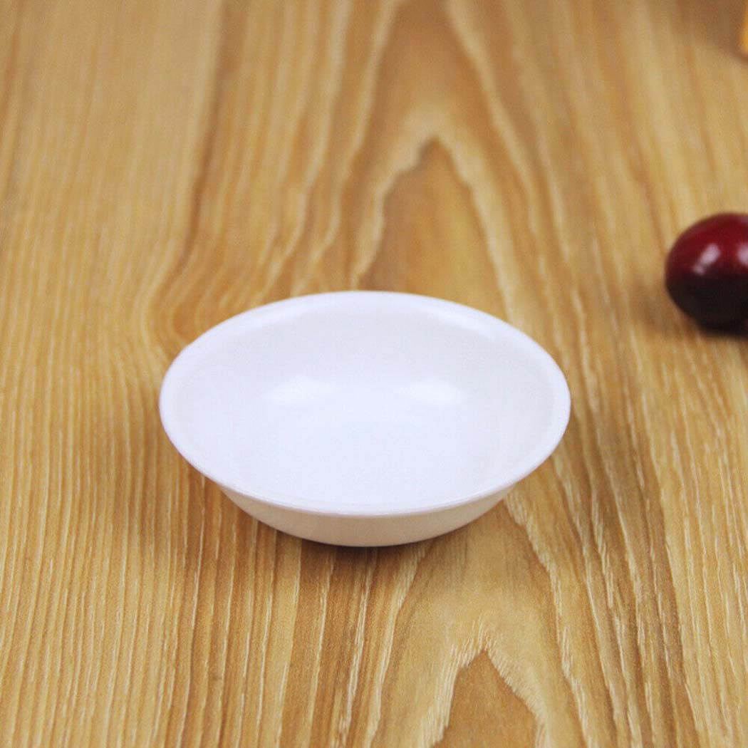5pcs White Plastic Sauce Dishe - Sauce Dipping Cup 评论和价格