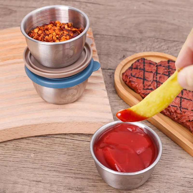 10/1pc 50ml Leakproof Stainles - Sauce Dipping Cup 评论和价格