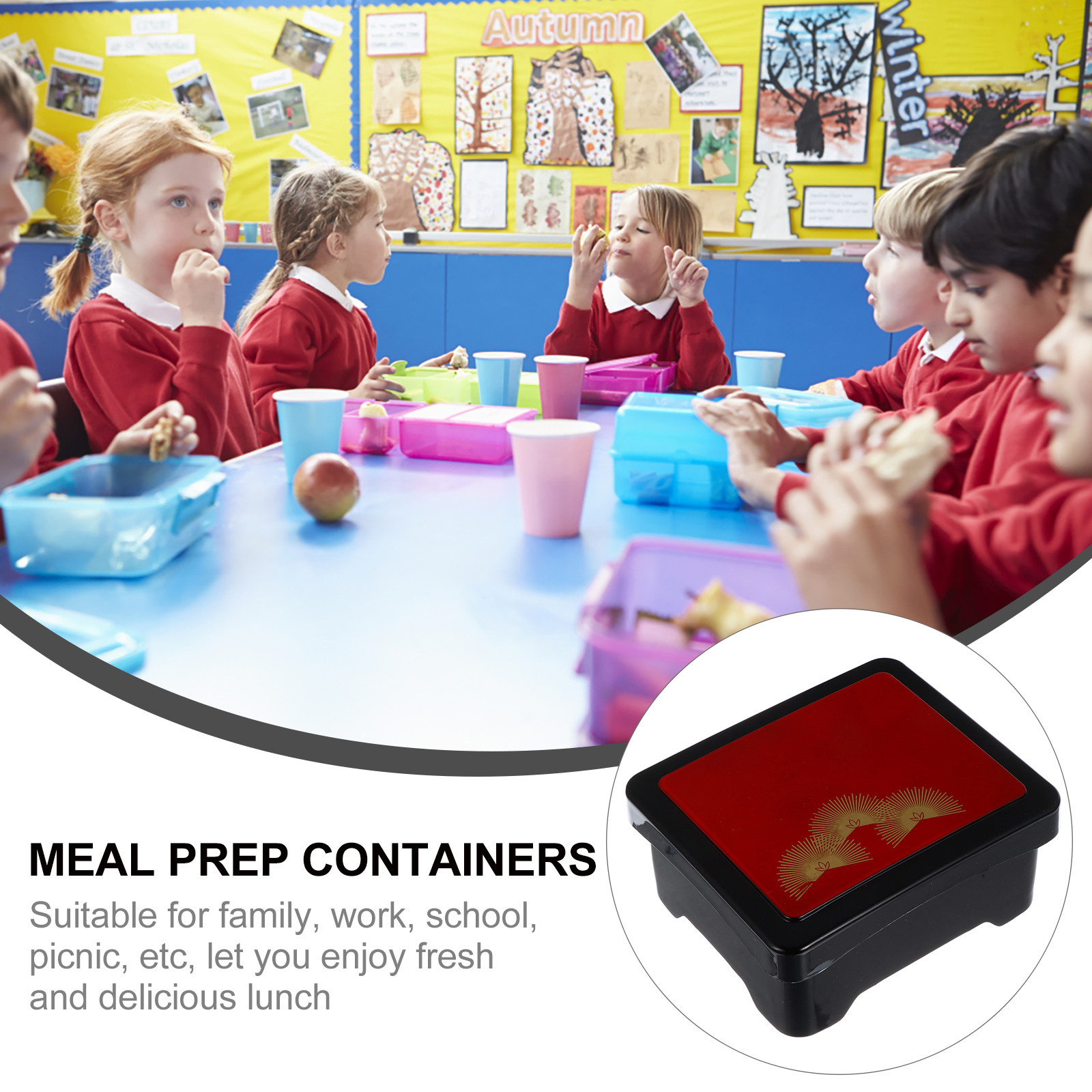 1Pcs Large Capacity Bento Box  - Meal Prep With Rice 评论和价格