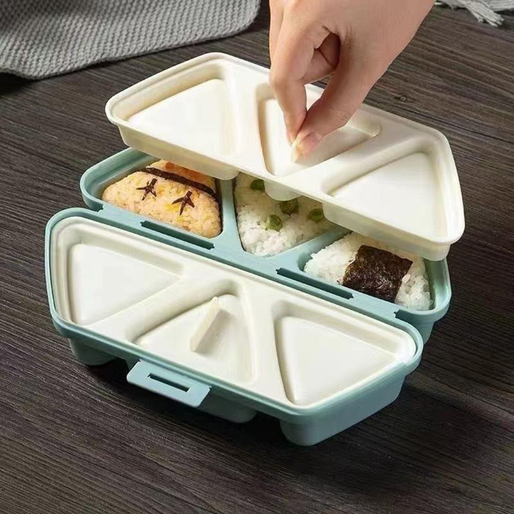 6-Cavity Triangle Onigiri Mold - Meal Prep With Rice 评论和价格